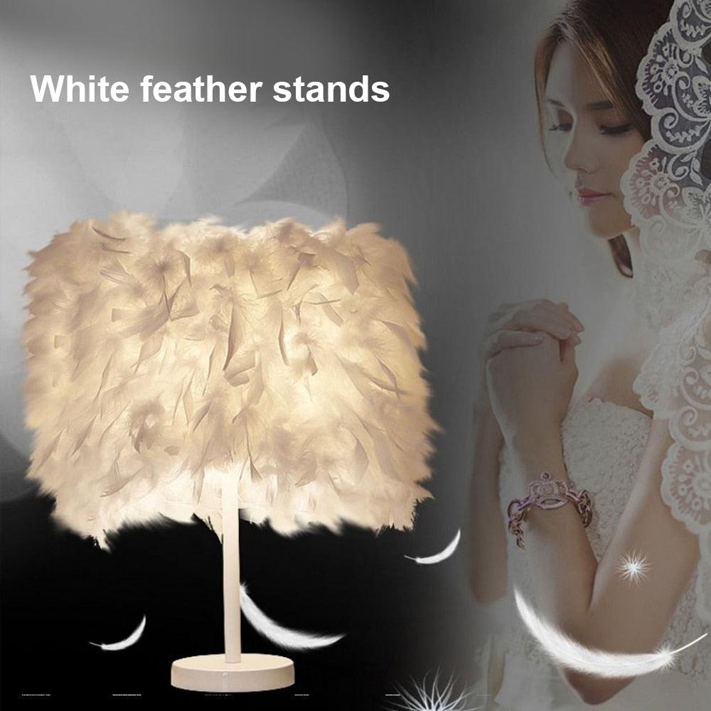 Feather Copper desk Lamp