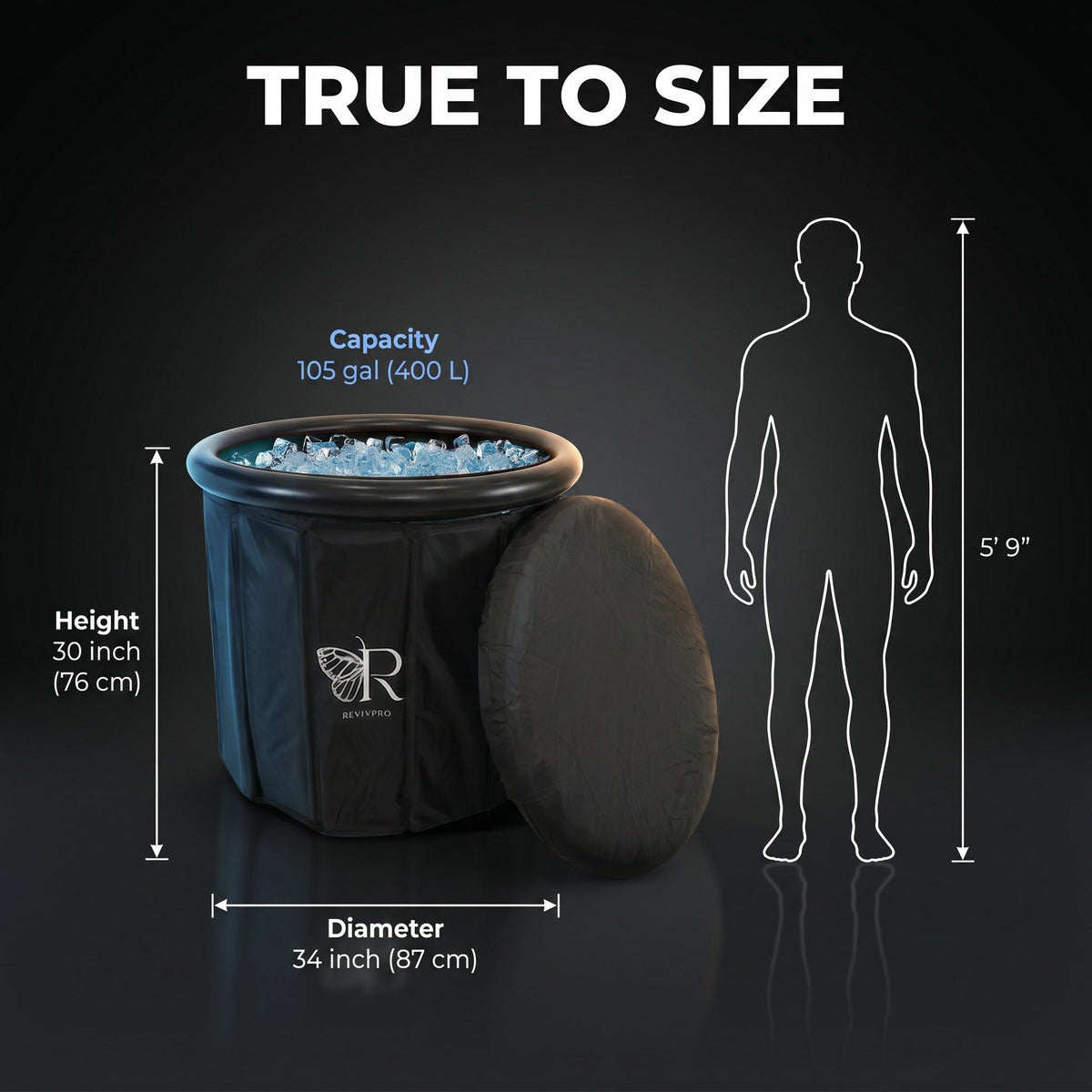 Portable Foldable Ice Bath Tub