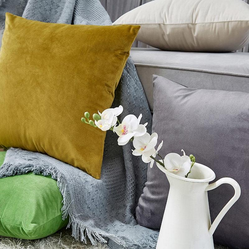 Velvet Throw Pillow Cover