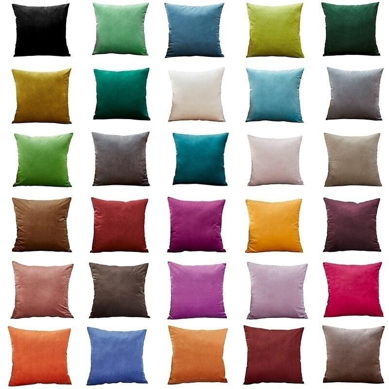 Velvet Throw Pillow Cover