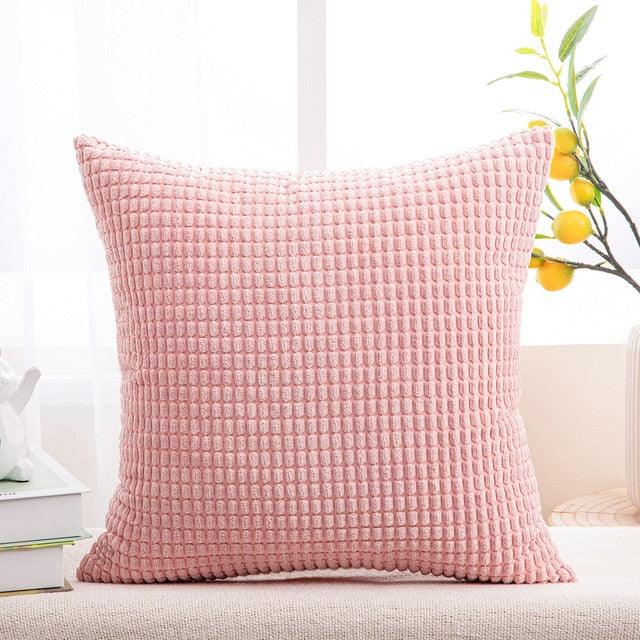 Solid Velvet Throw Pillow Cover