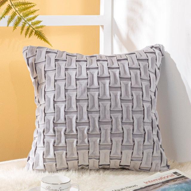 Solid Velvet Throw Pillow Cover