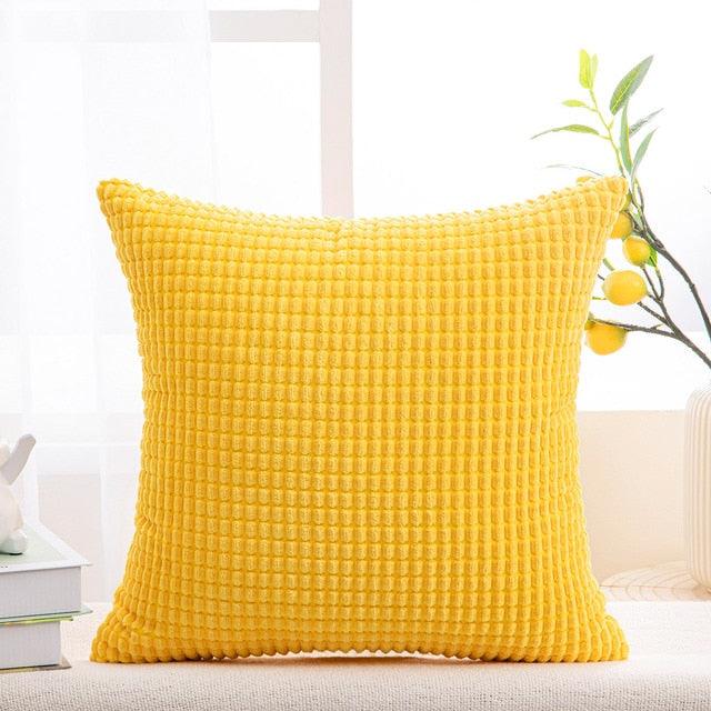 Solid Velvet Throw Pillow Cover
