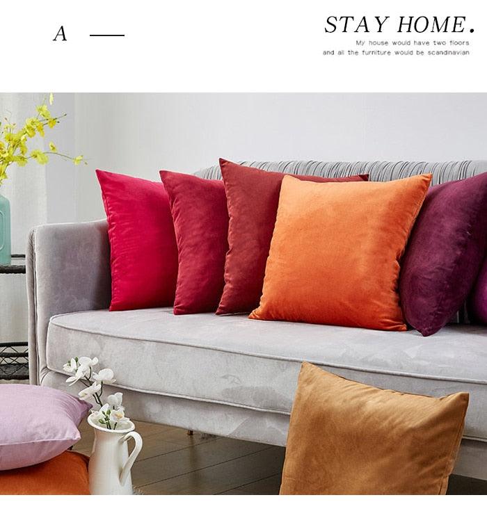 Velvet Throw Pillow Cover