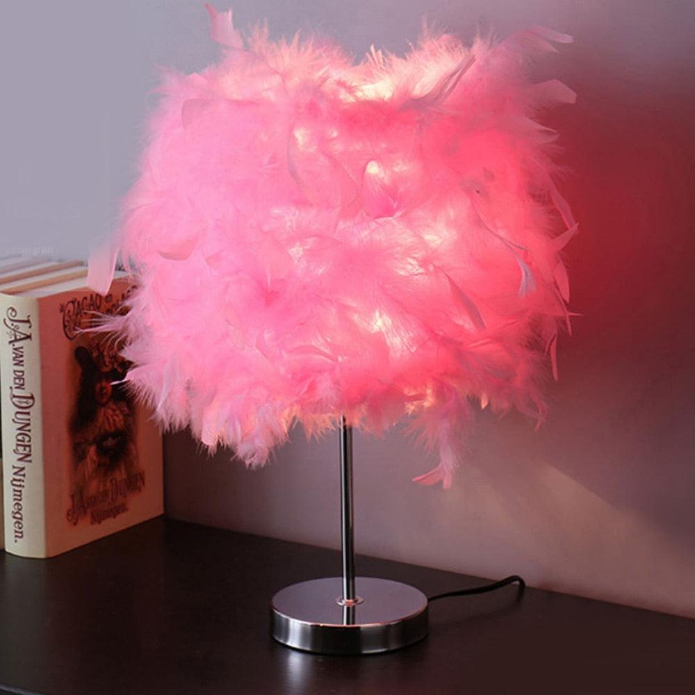 Feather Copper desk Lamp