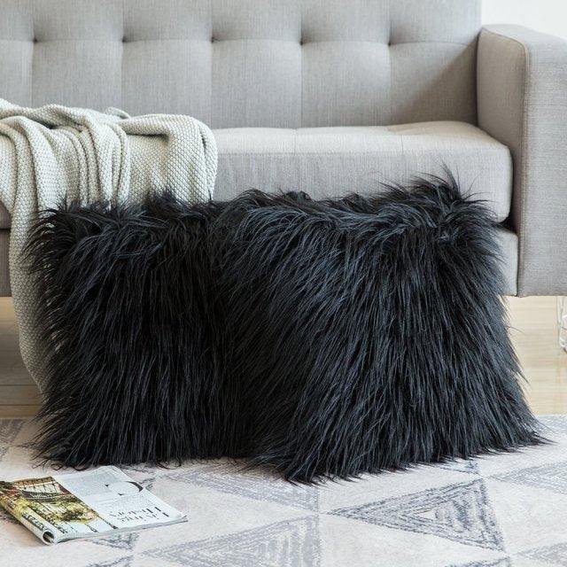 Soft Fur Luxury Silky Pillow Covers