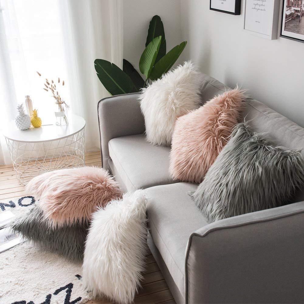 Soft Fur Luxury Silky Pillow Covers
