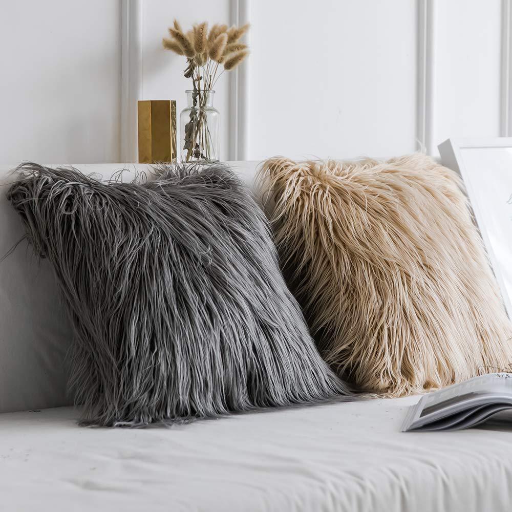 Soft Fur Luxury Silky Pillow Covers
