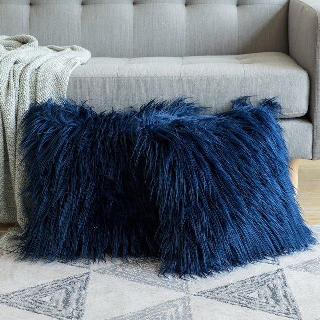 Soft Fur Luxury Silky Pillow Covers