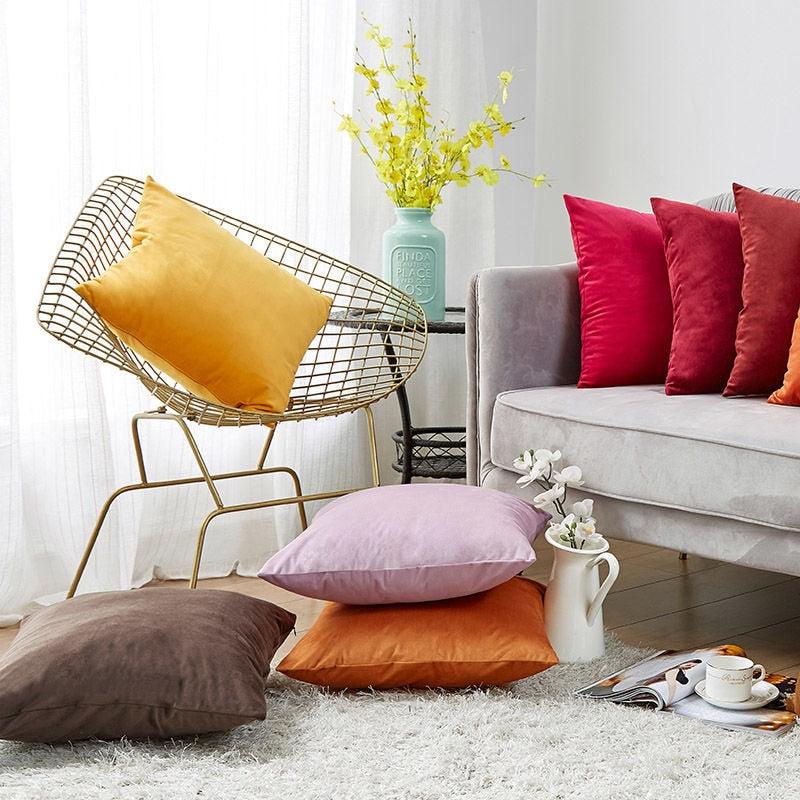 Velvet Throw Pillow Cover