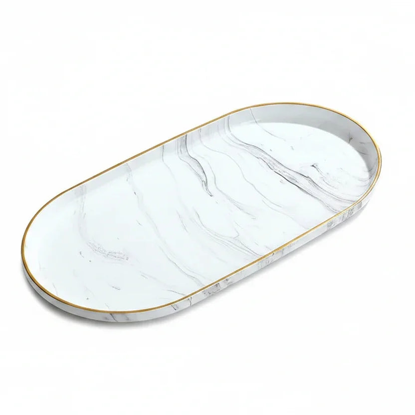Elegant Marble Vanity Tray