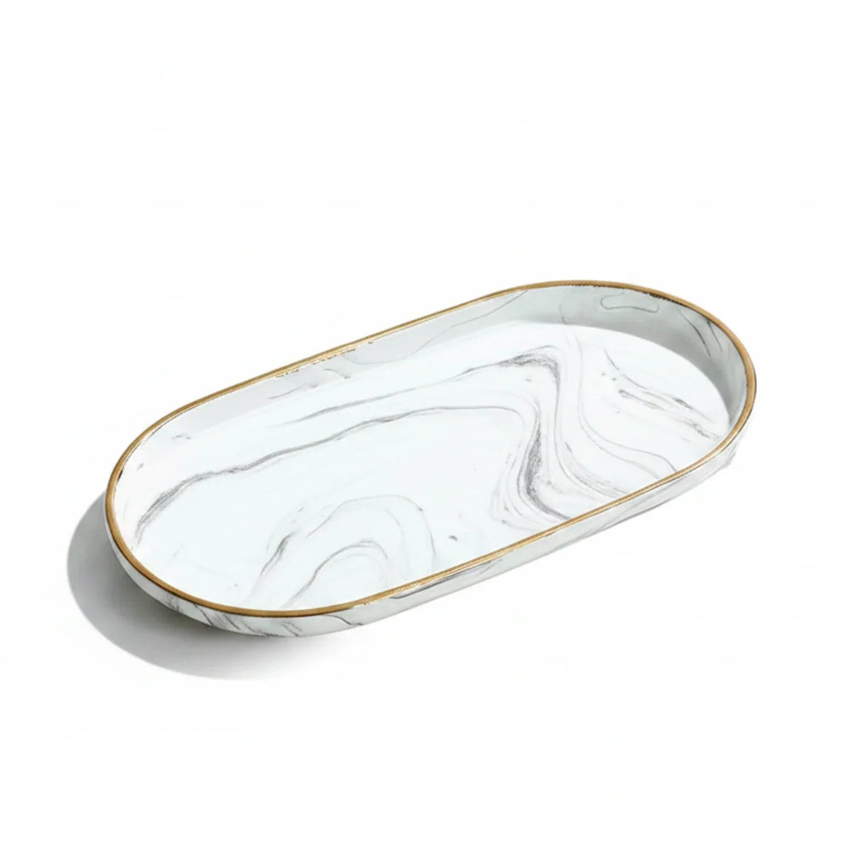 Elegant Marble Vanity Tray